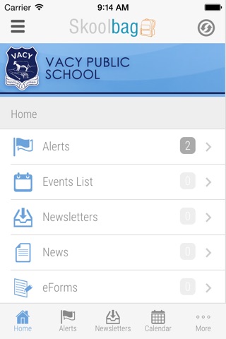 Vacy Public School - Skoolbag screenshot 2