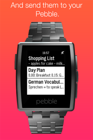 Notes for Pebble screenshot 2