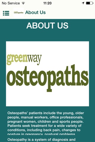 Greenway Osteopaths App screenshot 3