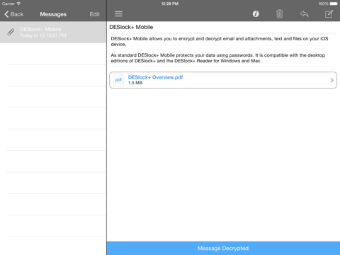 Screenshot #4 pour DESlock+ Mobile