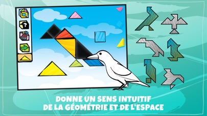 Screenshot #1 pour Puzzles Tangrams Swipea Pour Enfants: Oiseaux