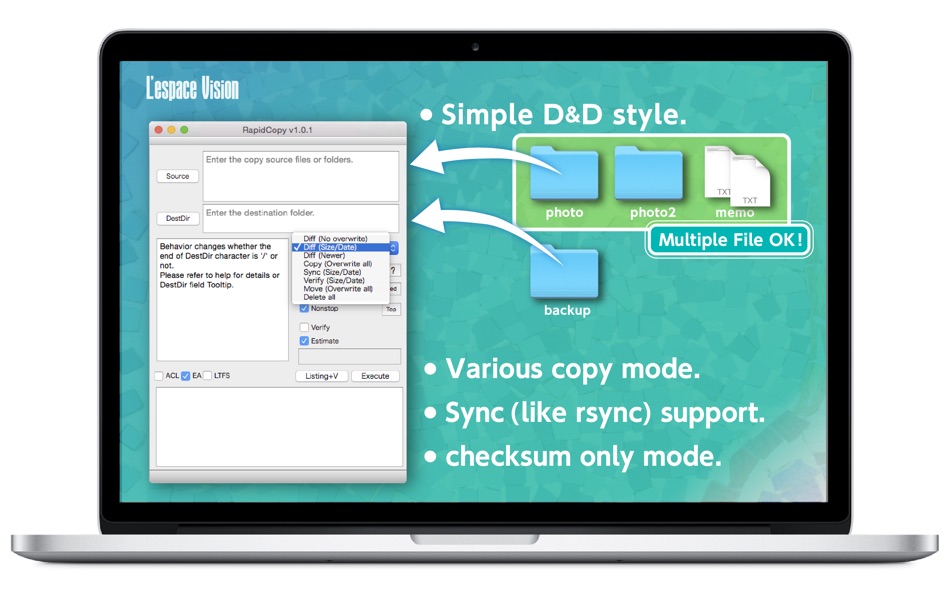 #2. RapidCopy (macOS) By: LespaceVison