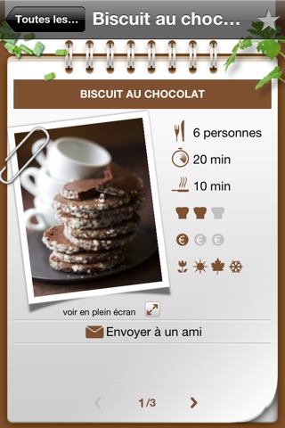 iGourmand 101 recettes chocolat screenshot 4