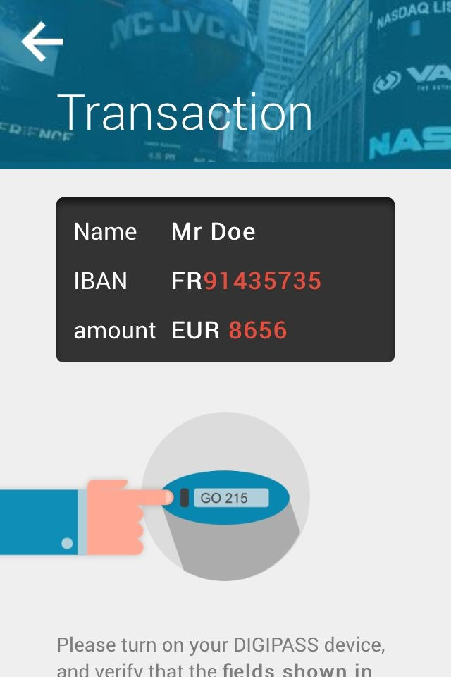 DIGIPASS GO215 Demo