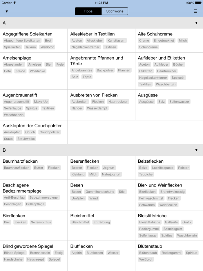 Tante Klaras Haushaltstipps