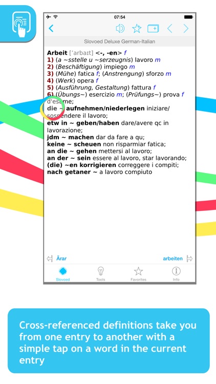 German <-> Italian Slovoed Deluxe talking dictionary screenshot-4