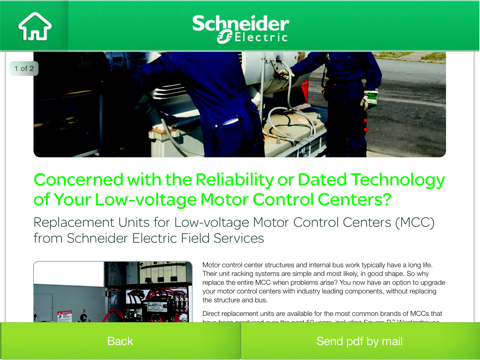 Schneider Electric US Services Modernization Selector iPad screenshot 4 - Business app