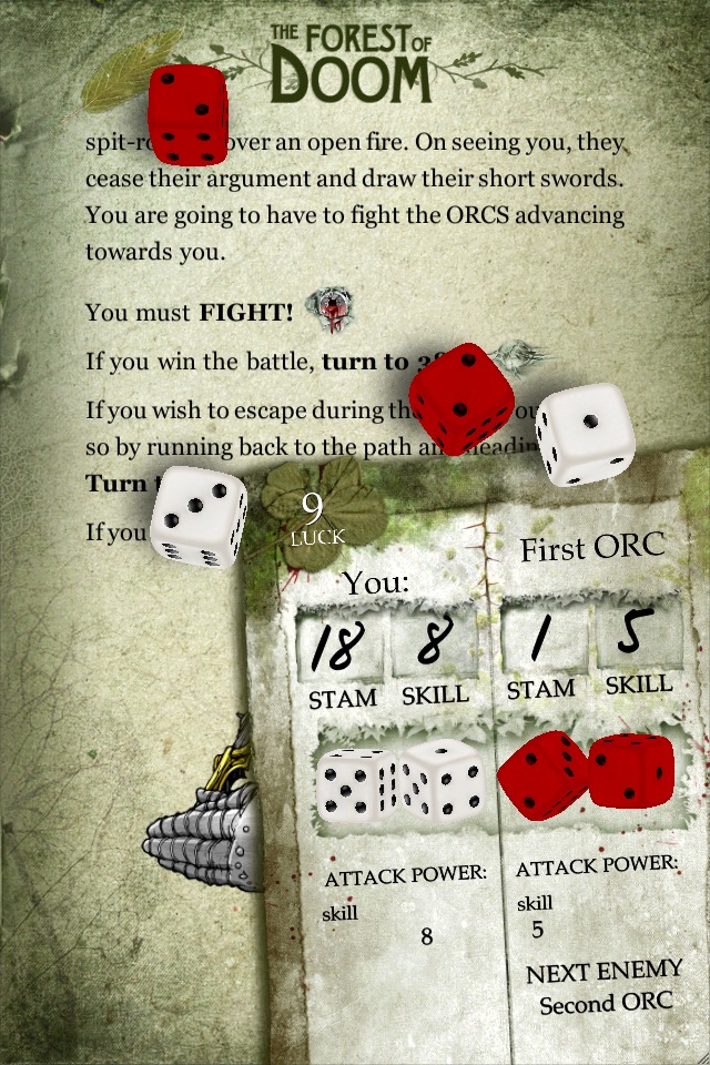 Fighting Fantasy: The Forest of Doom screenshot 2