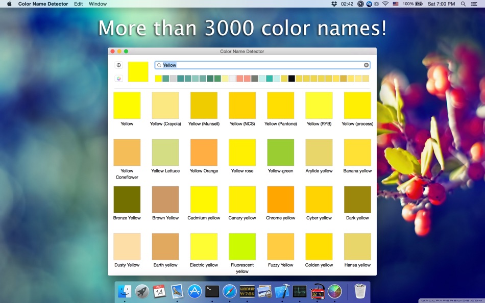 #2. Color Name Detector (macOS) بواسطة: Pavlo Liashenko