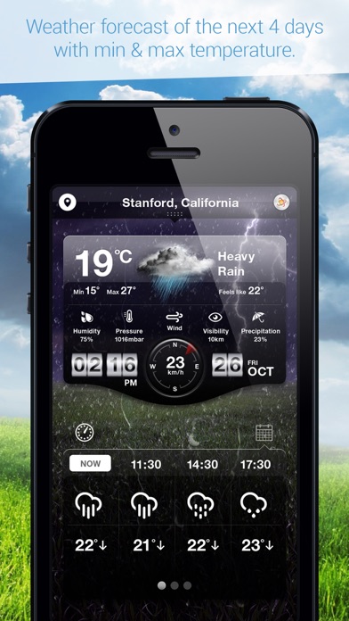 Weather Cast HD : Live World Weather Forecasts & Reports with World Clock for iPad & iPhone Screenshot