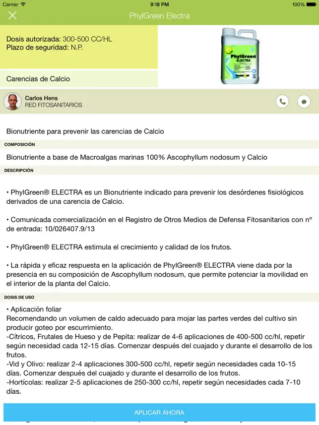 لقطة 2 Mis Cultivos - Control de plagas, vademecum y calculadora Spray pH ideal en la app que todo agricultor debe tener iphone