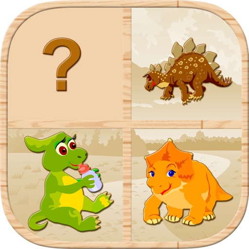 Dinosaur Memory Match : Free Cards Matching Games For Kids Icon