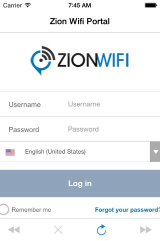 Zion WiFi Portal screenshot 2