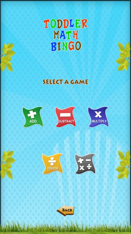 Toddler Math Bingo
