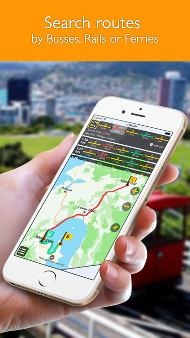 Wellington offline map with public transport route planner for my journey Screenshot 2 - AppWisp.com Wellington offline map with public transport route planner for my journey Screenshot 2 - AppWisp.com