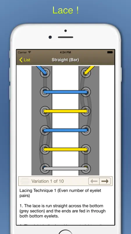 Ian's Laces - How to tie and lace shoes screenshot 3 of 5