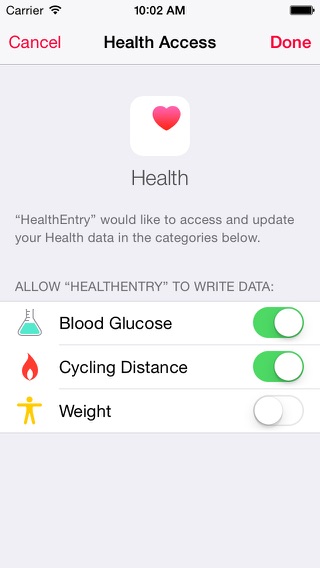 HealthEntry - easy data entry for HealthKitのおすすめ画像4