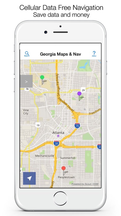 Georgia Offline Maps & Offline Navigation Screenshot 1
