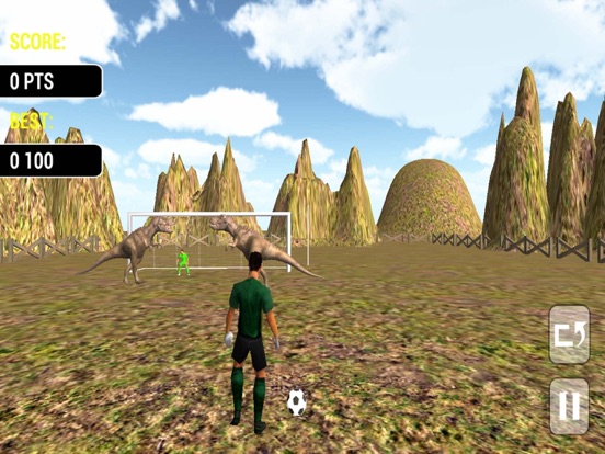 Screenshot #5 pour Jungle Dinosaurs Football Penalty
