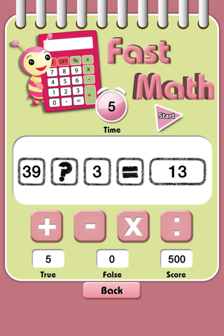 Education Game - Fast Math For Kids screenshot 3