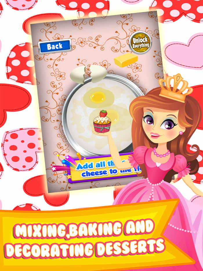 Princess Cake Maker Salon - Make Dessert Food Games for Kids