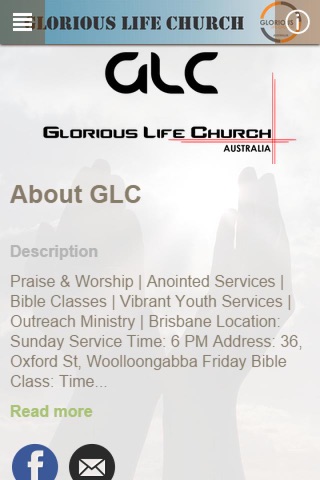 Glorious Life Church screenshot 2
