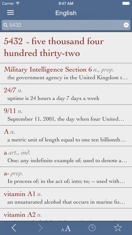 English Dictionary and Thesaurus with Verbs