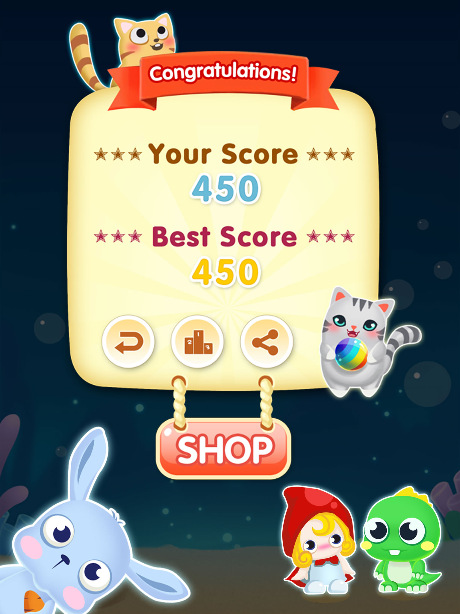 Bubble Shooter King - multiple pet shooter