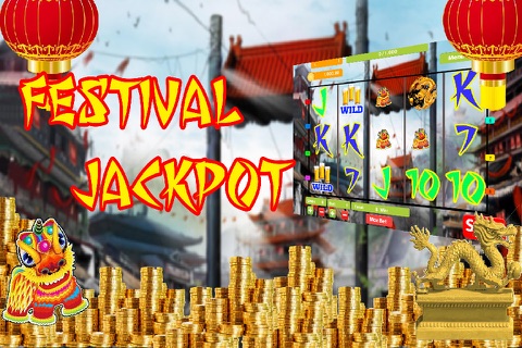 Chinese New Year Lion Festival Slot - Free Spin Bonus Jackpot Vegas Casino Poker Machine Game screenshot 2