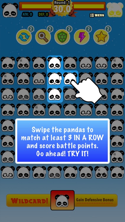 Panda Kung Fu Fighting: Cute Multiplayer Match 3 Game for Boys & Girls screenshot-3