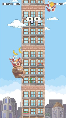 Super Kong Climb - Endless Pixel Arcade Climbing Gameのおすすめ画像2