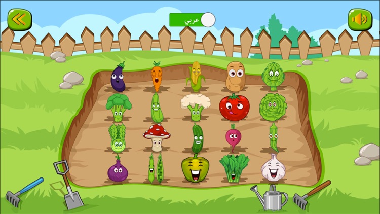 تعلم والعب : مزرعة الخضروات والفاكهة