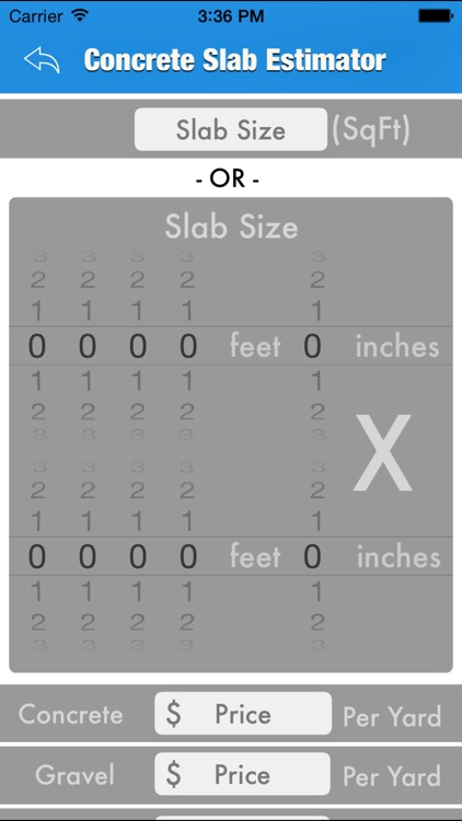 Concrete Slab Project Calculator