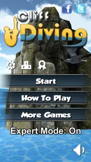 cliff diving 3d iphone screenshot 2