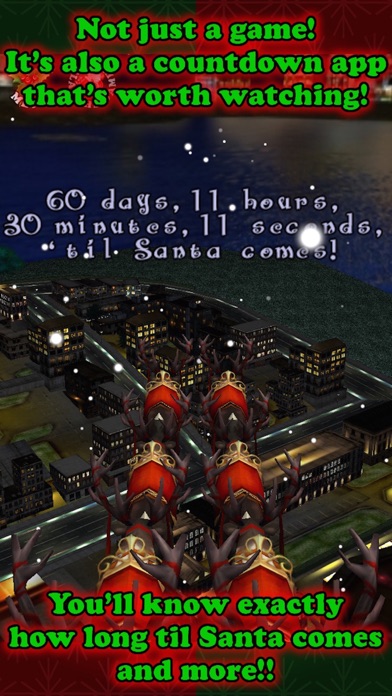 Santa in the City 3D Christmas Game plus Countdown FREE screenshot 2