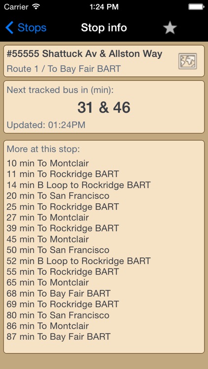 NextBus Ride screenshot-3