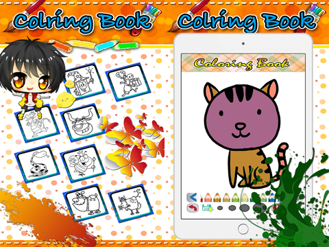 Screenshot #4 pour animal cartoon coloring book pour les enfants 3