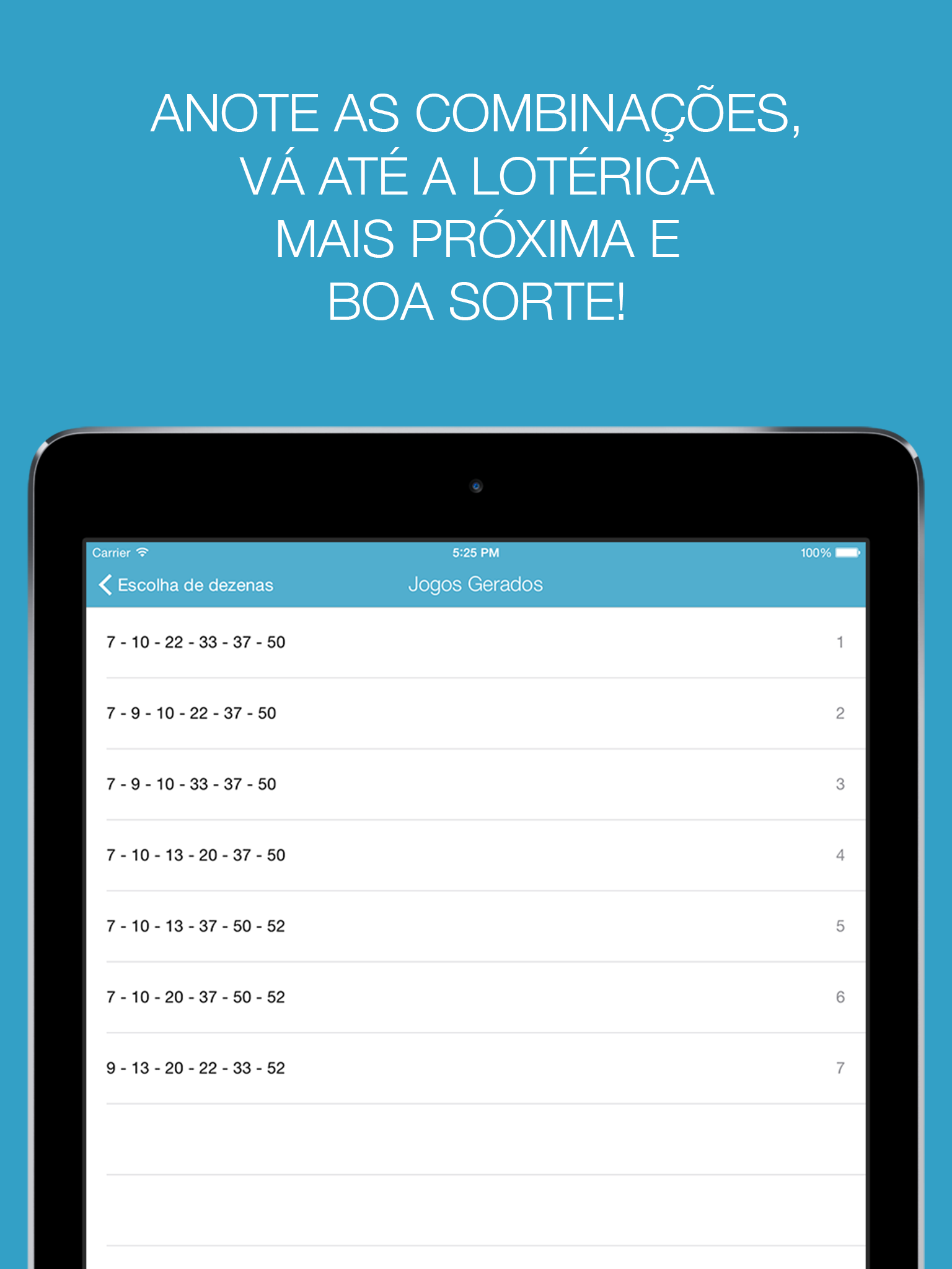 Combinação da Sorte screenshot 10