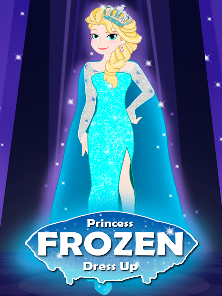 Princess Frozen Dress up and makeover beauty salon for girls
