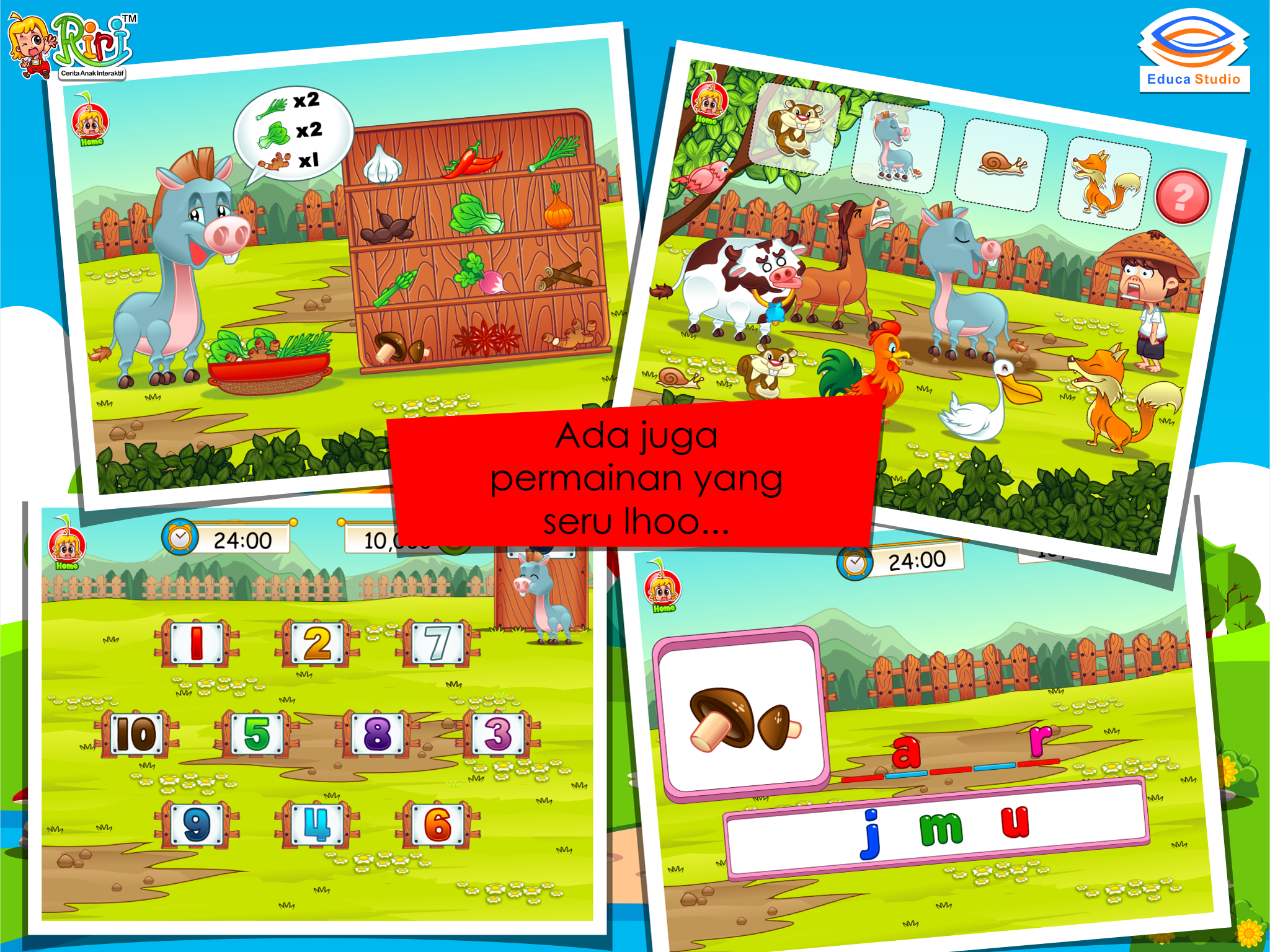 Kisah Keledai yang Dungu - Cerita Anak Interaktif screenshot 8