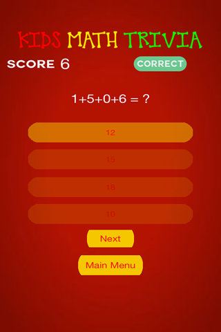 Kids Math Trivia screenshot 3