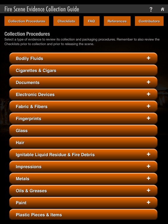 Fire Scene Evidence Collection Guide