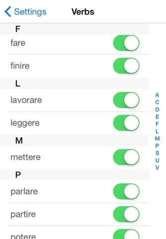 Italian Verb Test Lite screenshot 4