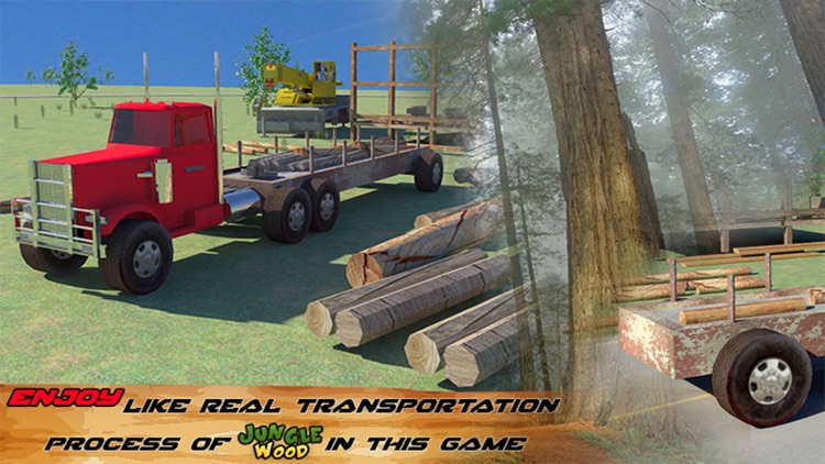 Transporter Truck Jungle Wood - Timber Trailer