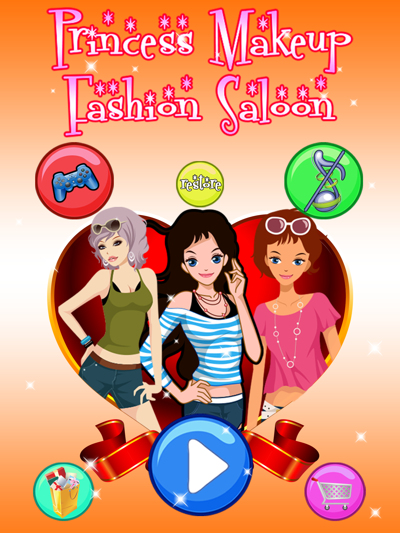 Princess makeup fashion dress up salon, little kids beauty spa doctor(dr) for face,hair girls makeover games screenshot 8