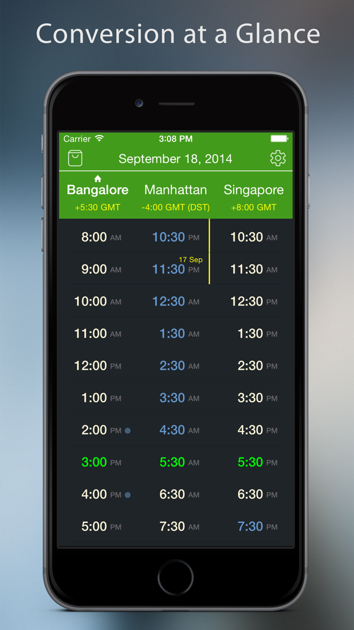World TimeZlider - Convert time schedule and share