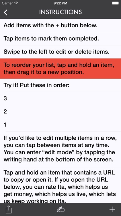 Ita — A List-Making App