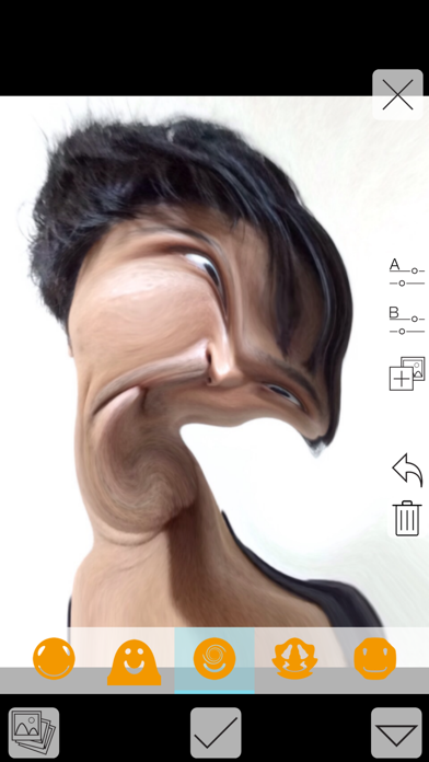 Individual Face - 独特的和极端的失真滤波器,用于自拍的相机 - screenshot