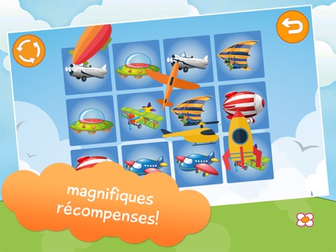 Screenshot #6 pour Jeu de Memory Avion pour Enfants Gratuit