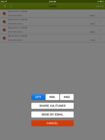 Screenshot #6 pour Offline Maps - custom area caching and real-time label tracking